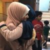 الطالبة إيمان أبو زيادة من العشرة الاوائل في غزة