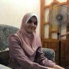 الطالبة إيمان أبو زيادة من العشرة الاوائل في غزة