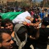 فيديو وصور: بهتافات الغضب جماهير رفح تودع الشهيدين الطفلين "الهمص و السطري"