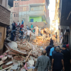 مصر .. انهيار منزل بشكل مفاجئ في منطقة الرجبي بمدينة المحلة